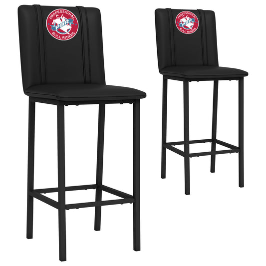 Bar Stool 500 with Professional Bull Riders Vintage Logo Set of 2