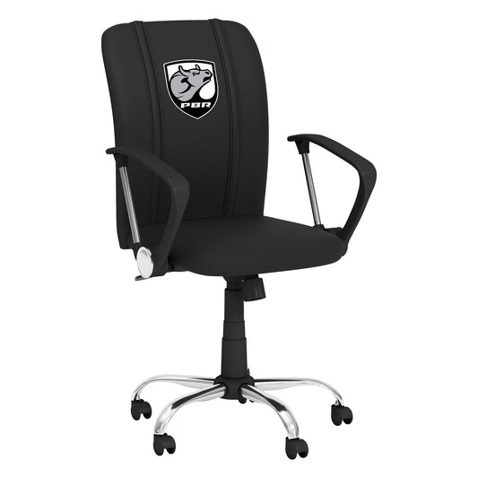 Curve Task Chair with  Professional Bull Riders Bull Head Shield Logo