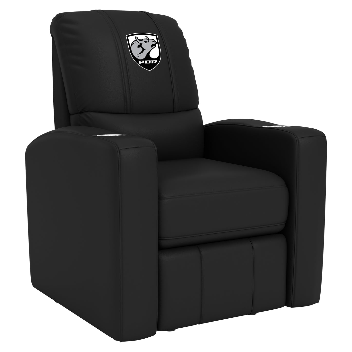 Stealth Recliner with  Professional Bull Riders Bull Head Shield Logo