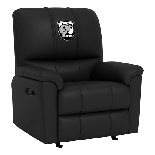 Rocker Recliner with Professional Bull Riders Bull Head Shield Logo