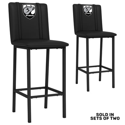 Bar Stool 500 with Professional Bull Riders Bull Head Shield Logo Set of 2