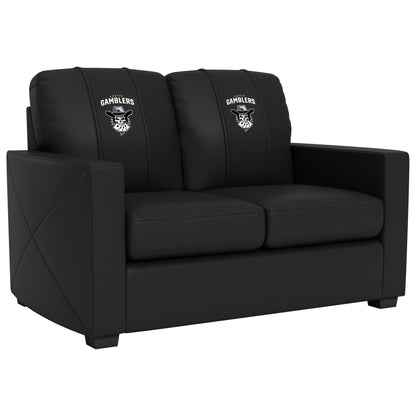 Silver Loveseat with  Austin Gamblers Primary Logo