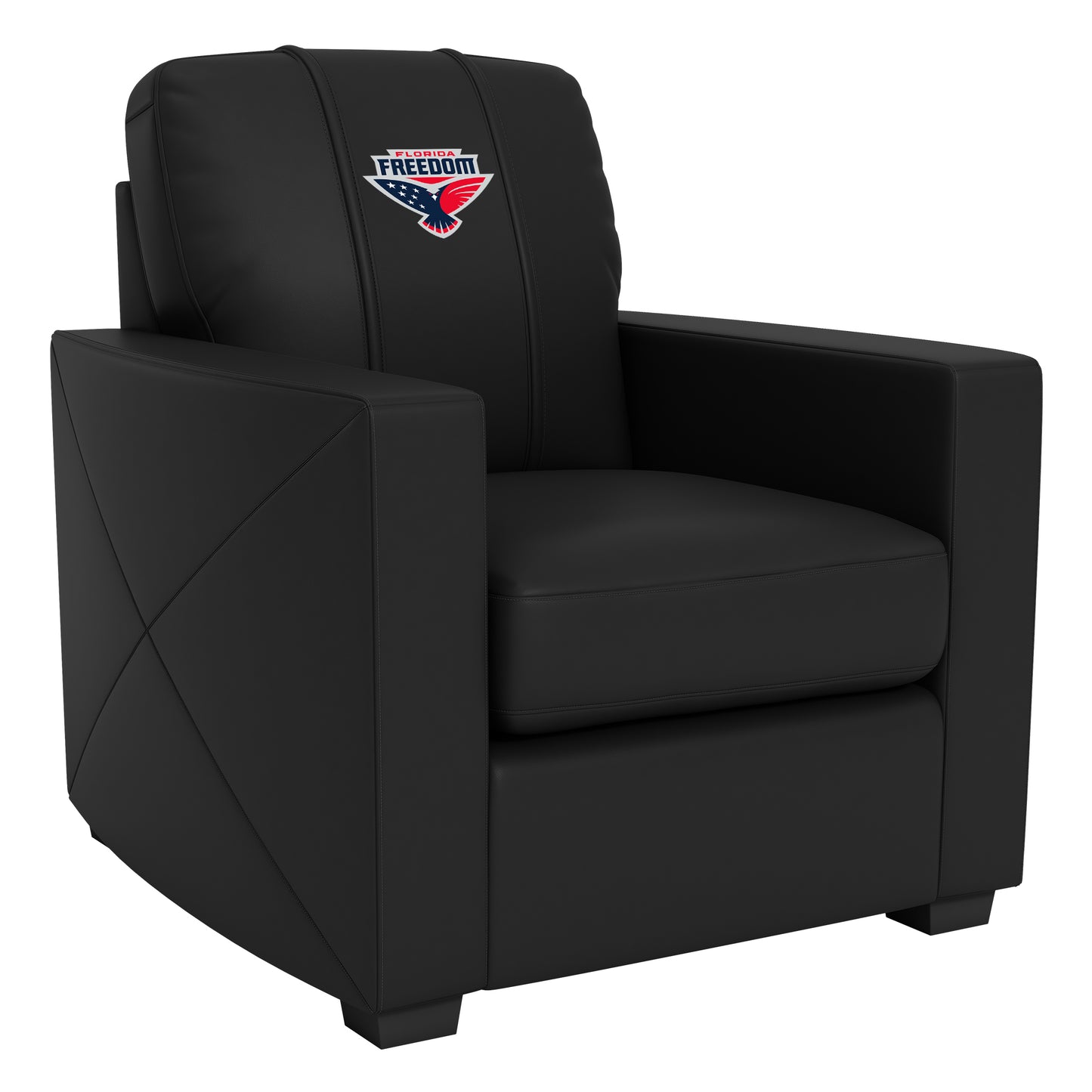 Silver Club Chair with  Florida Freedom Primary Logo