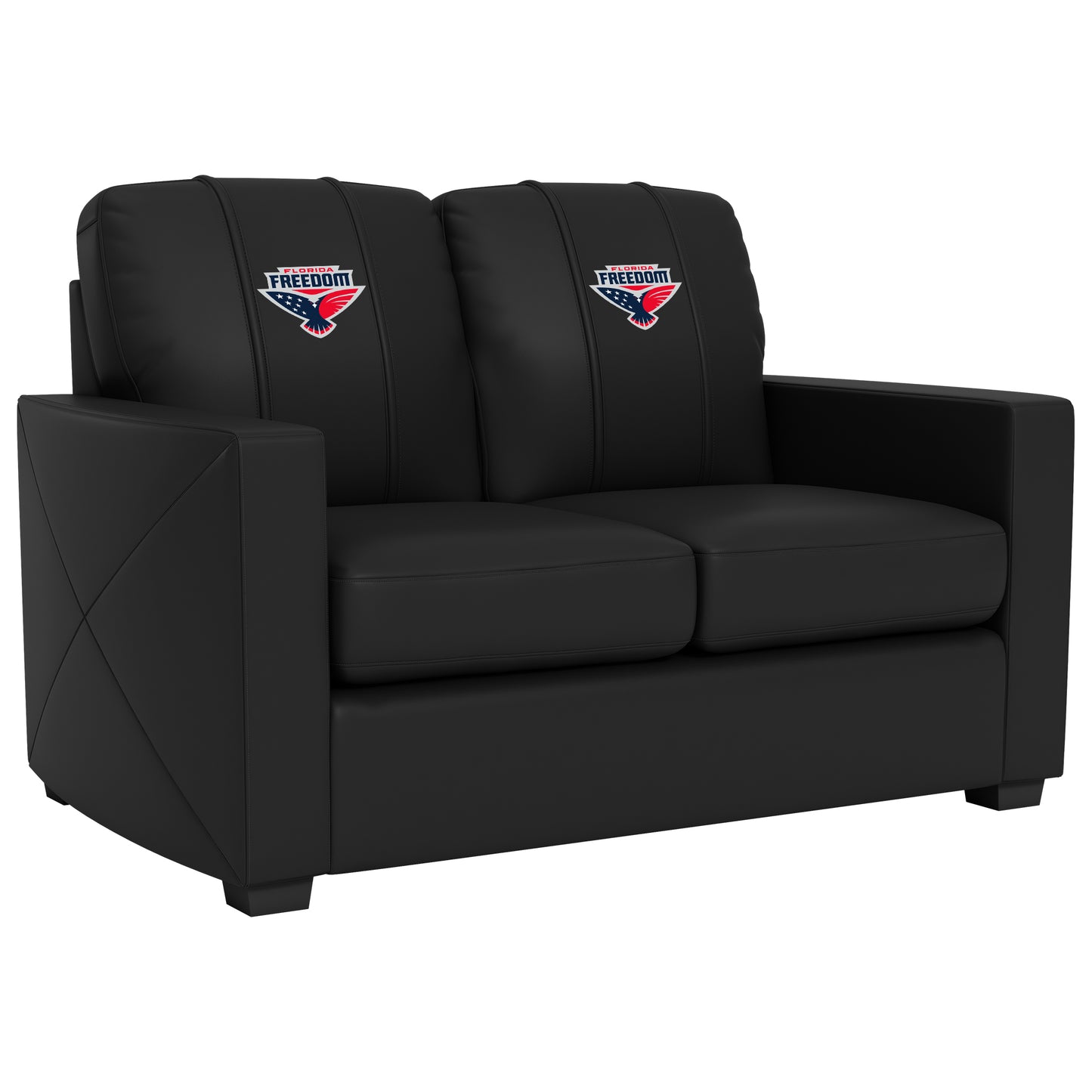 Silver Loveseat with  Florida Freedom Primary Logo