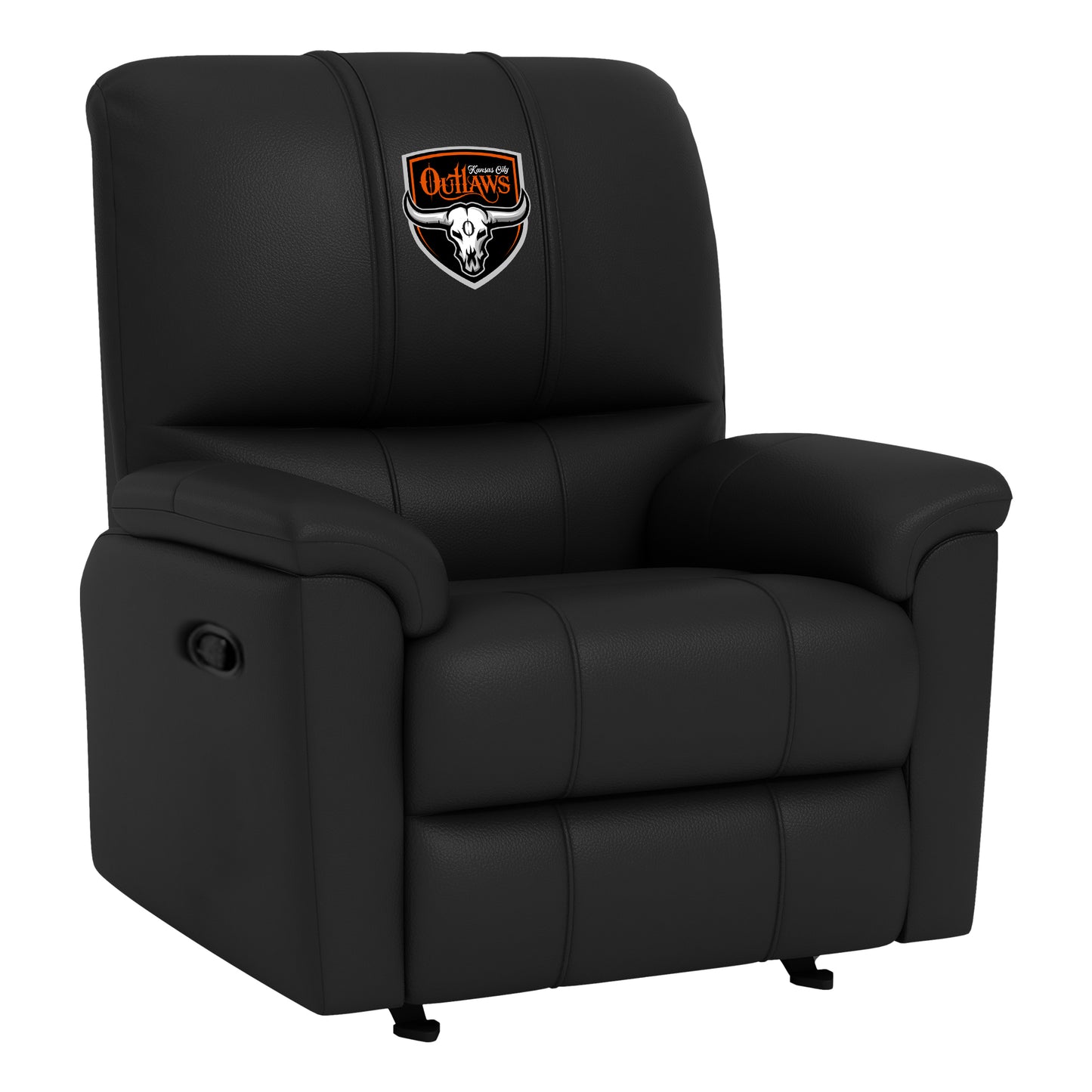 Rocker Recliner with Kansas City Outlaws Primary Logo