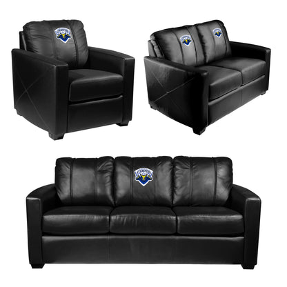 Silver Loveseat with  Nashville Stampede Primary Logo