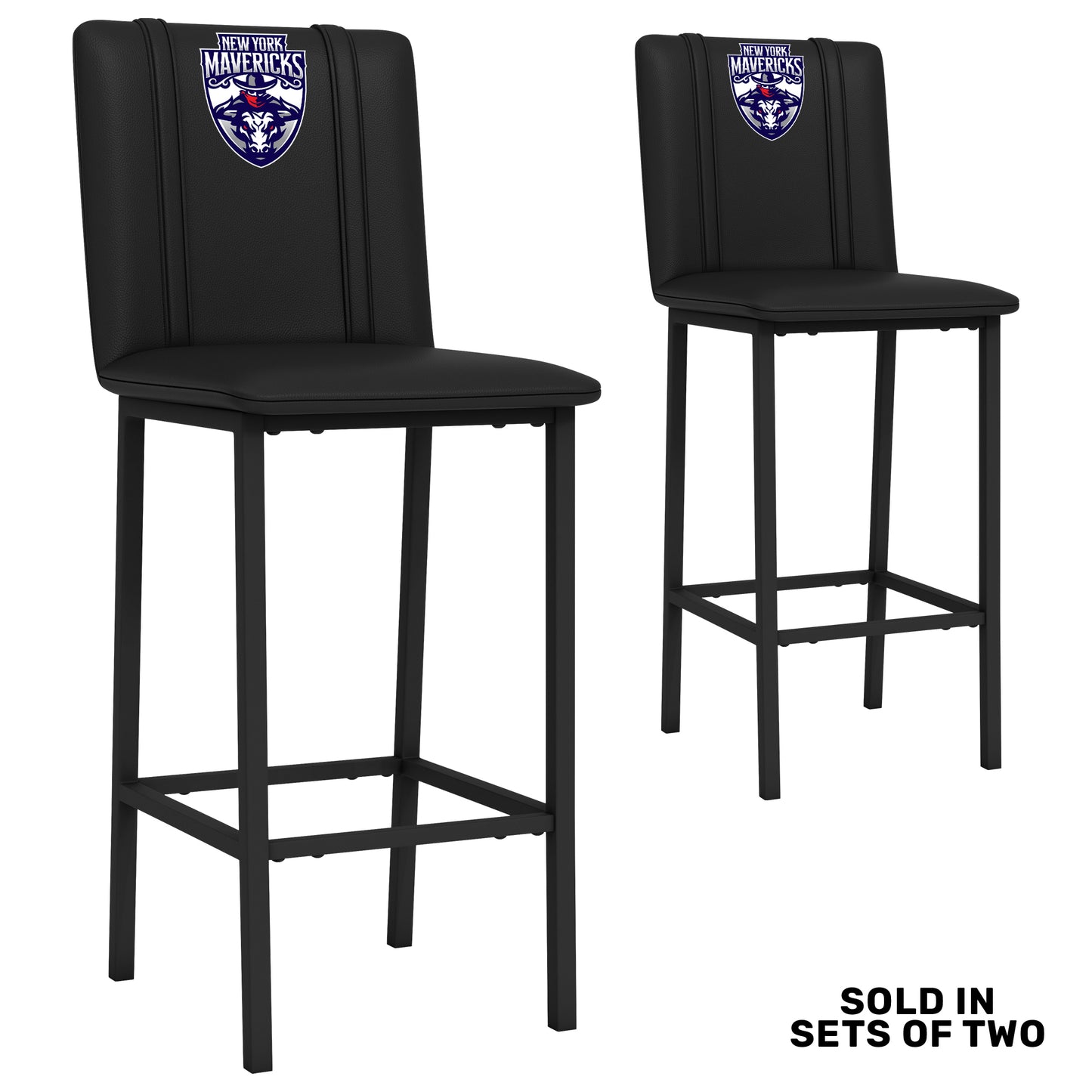 Bar Stool 500 with New York Mavericks Primary Logo Set of 2