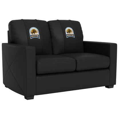 Silver Loveseat with  Oklahoma Wildcatters Primary Logo