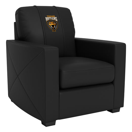 Silver Club Chair with  Texas Rattlers Primary Logo