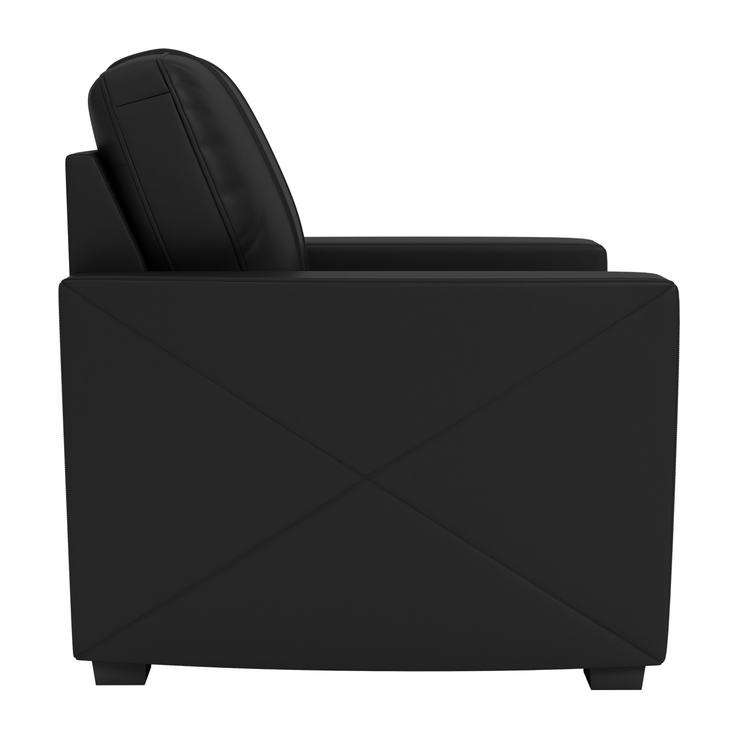 Silver Club Chair with Los Angeles Kings Wordmark Logo