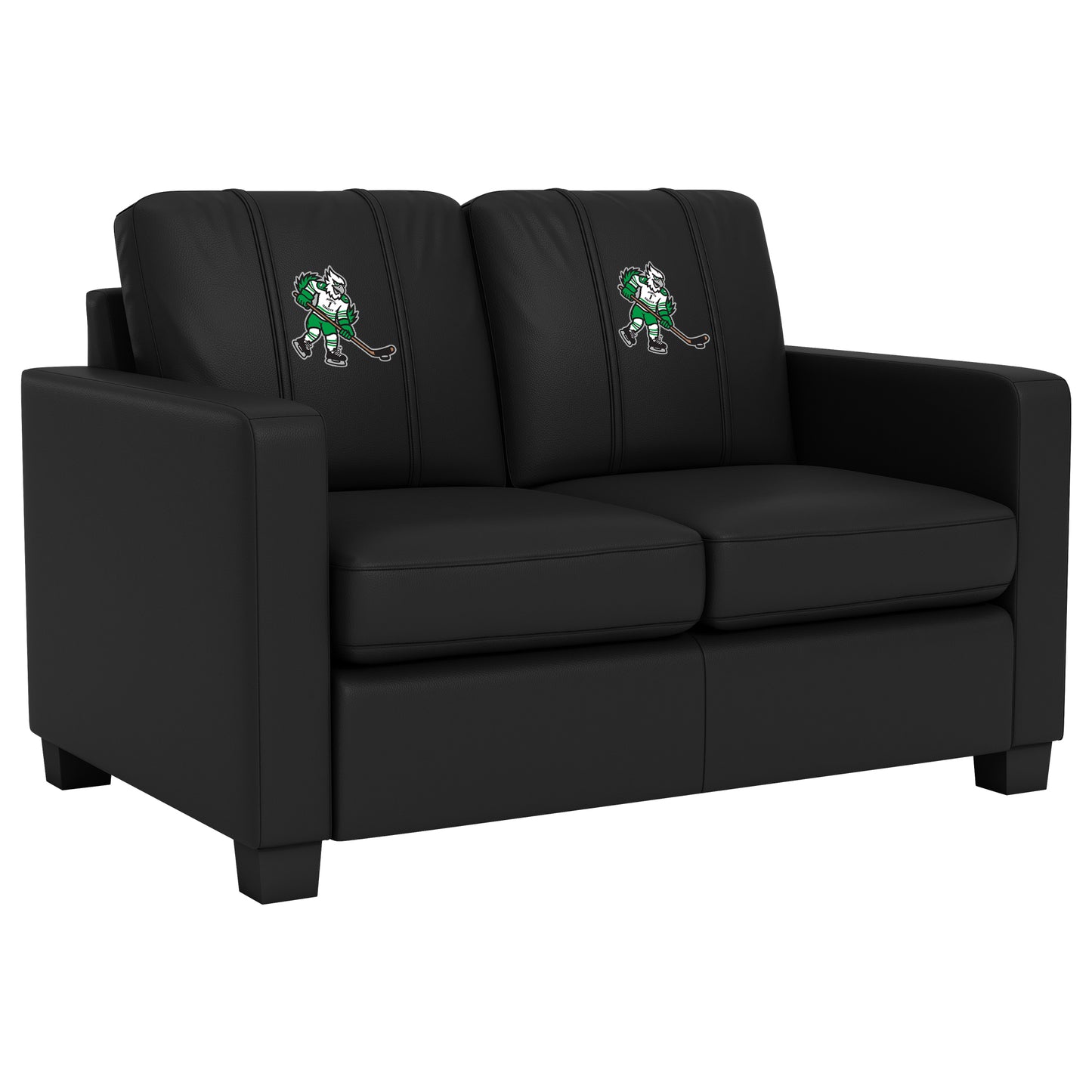 Dyno Stationary Loveseat with University of North Dakota Hockey Mascot Logo