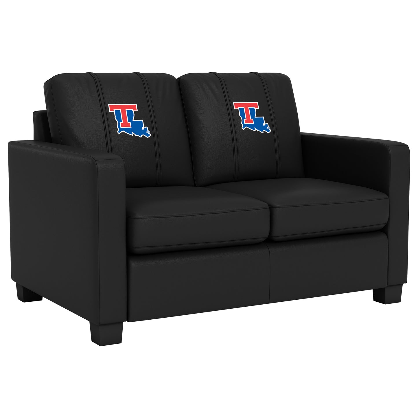 Dyno Stationary Loveseat with Louisiana Tech Bulldogs Logo