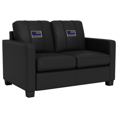 Dyno Stationary Loveseat with Blue Line Flag Logo Panel