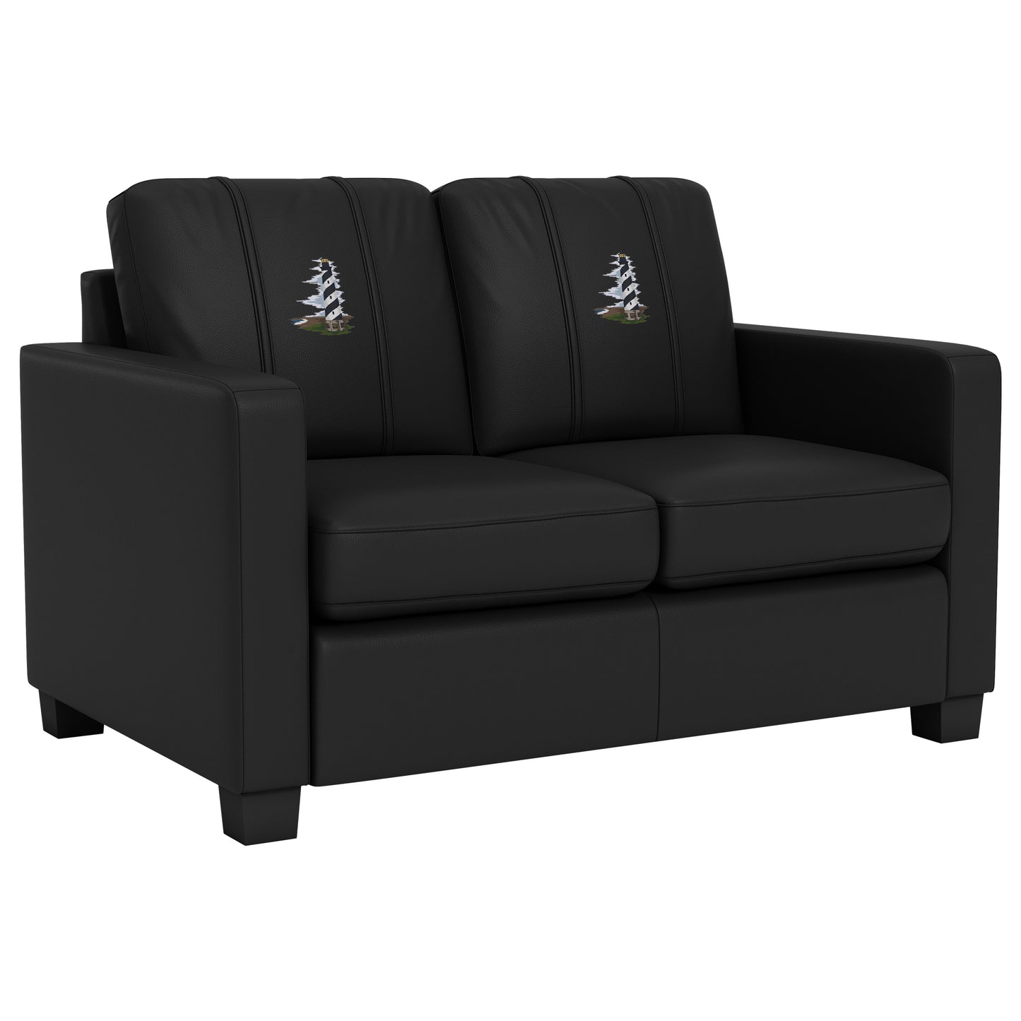 Dyno Stationary Loveseat with Lighthouse Black & White Logo Panel