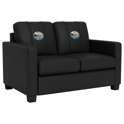 Dyno Stationary Loveseat with Mountain Background Logo Panel