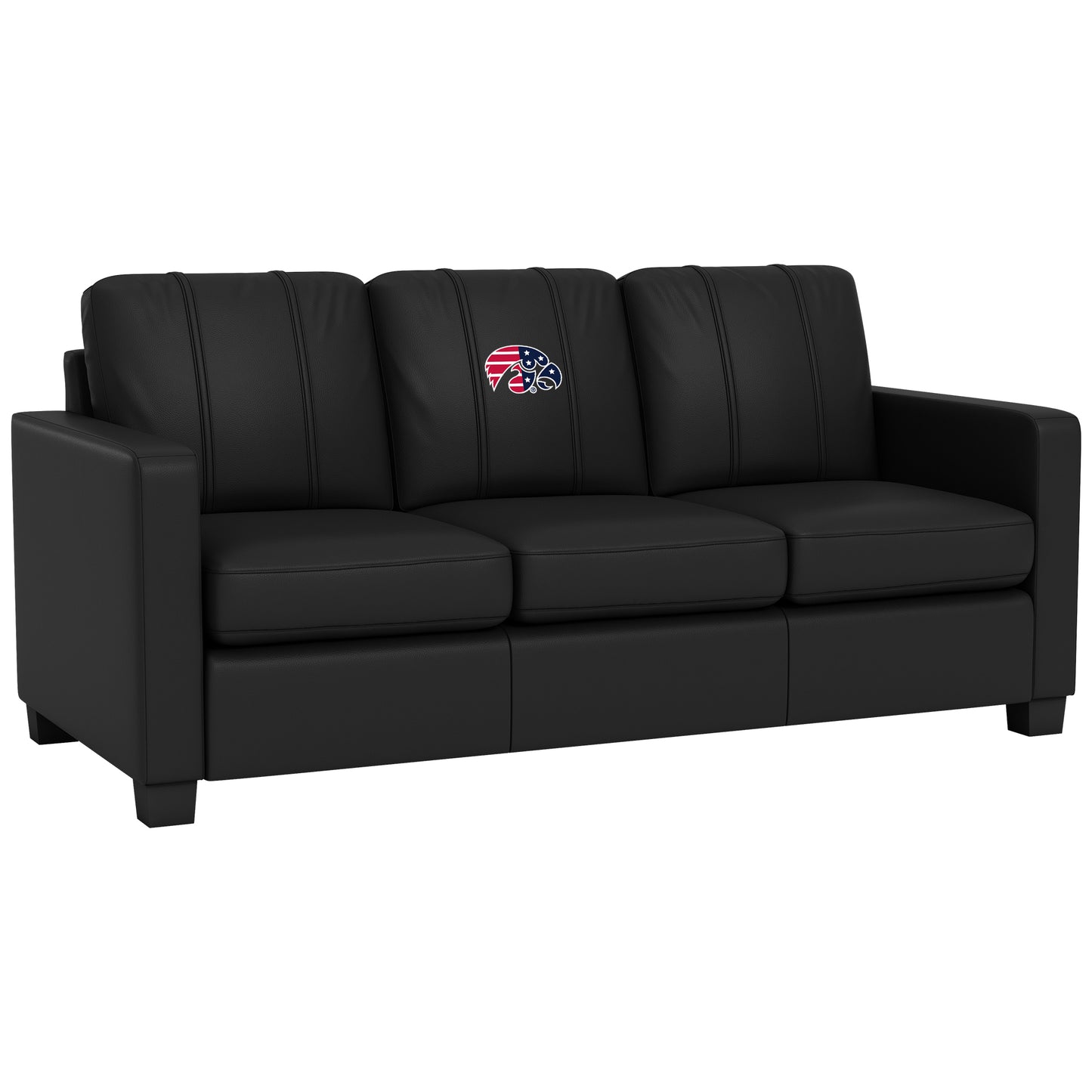 Dyno Stationary Sofa with Iowa Hawkeyes Patriotic Primary Logo