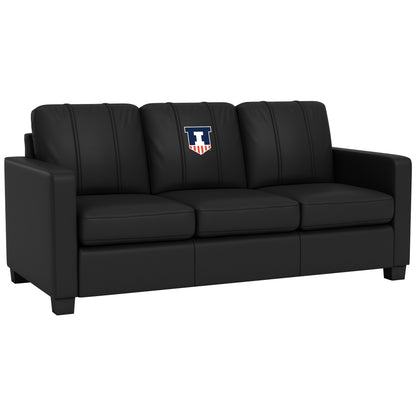 Dyno Stationary Sofa with Illinois Fighting Illini Logo