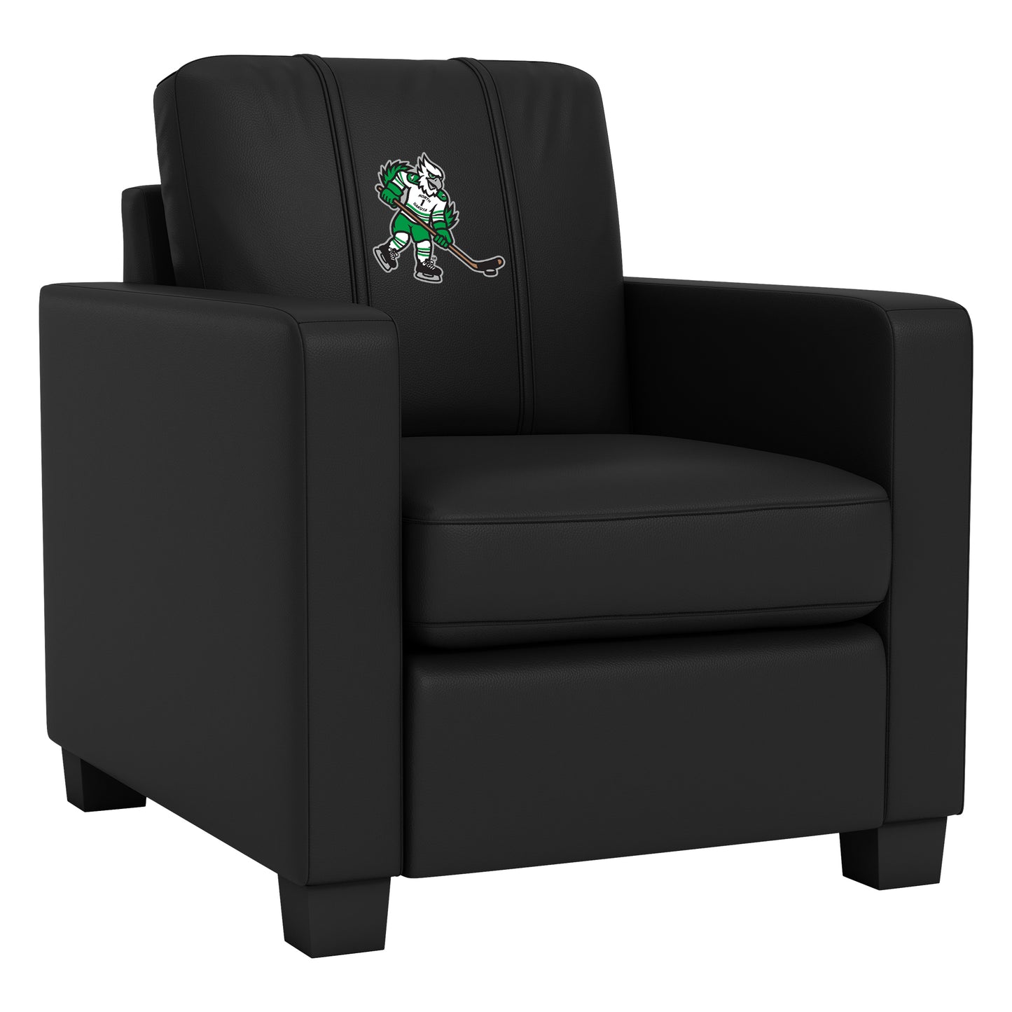 Dyno Stationary Club Chair with University of North Dakota Hockey Mascot Logo