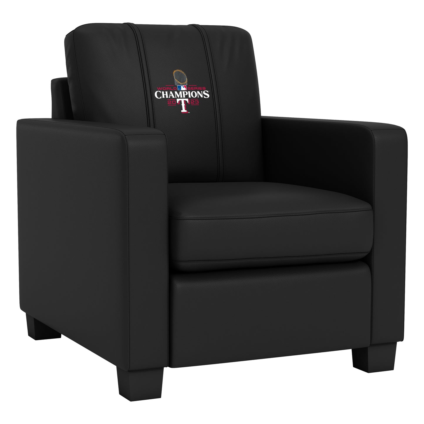 Dyno Stationary Club Chair with Texas Rangers 2023 Champions Logo