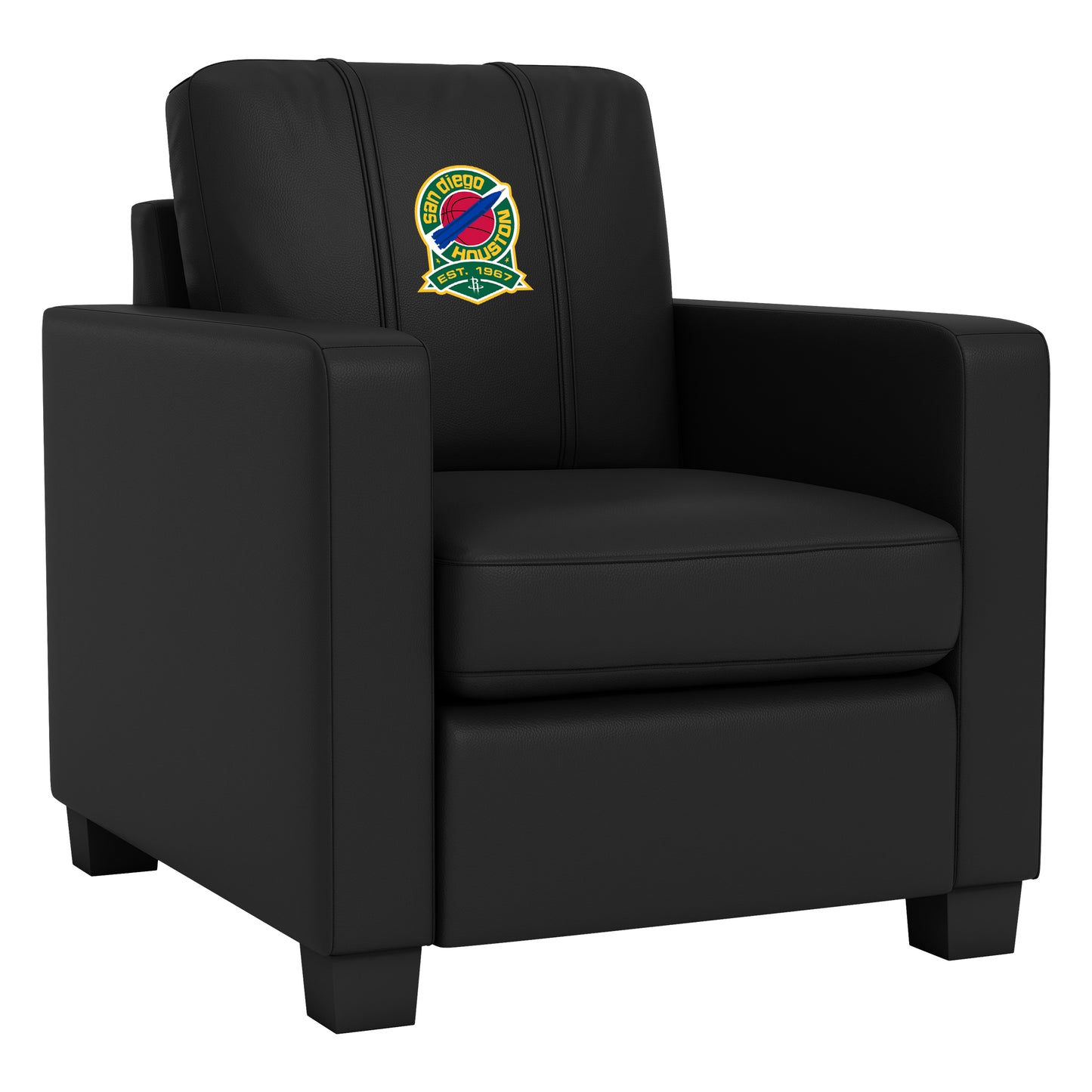 Dyno Stationary Club Chair with Houston Rockets Team Commemorative Logo