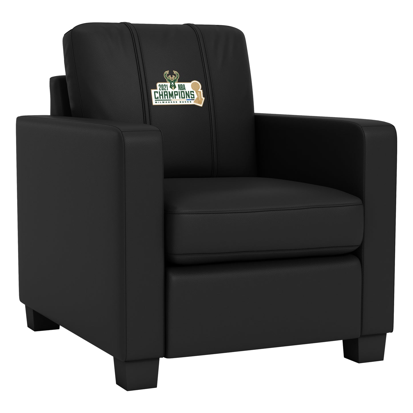 Dyno Stationary Club Chair with Milwaukee Bucks 2021 Champions Logo