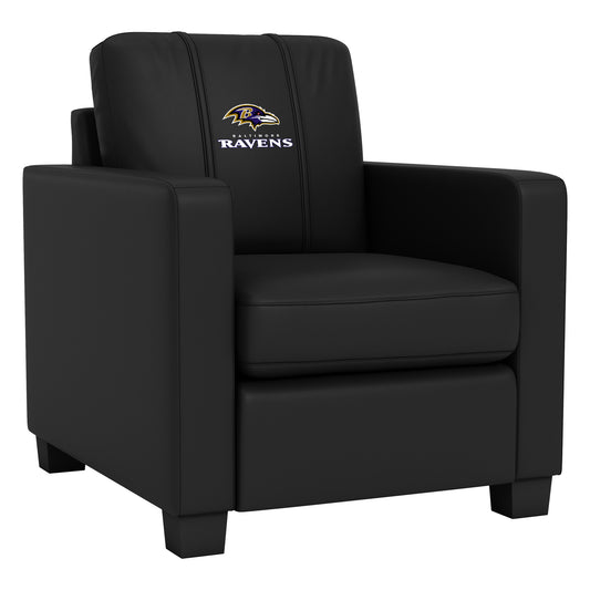 Dyno Stationary Club Chair with Baltimore Ravens Secondary Logo