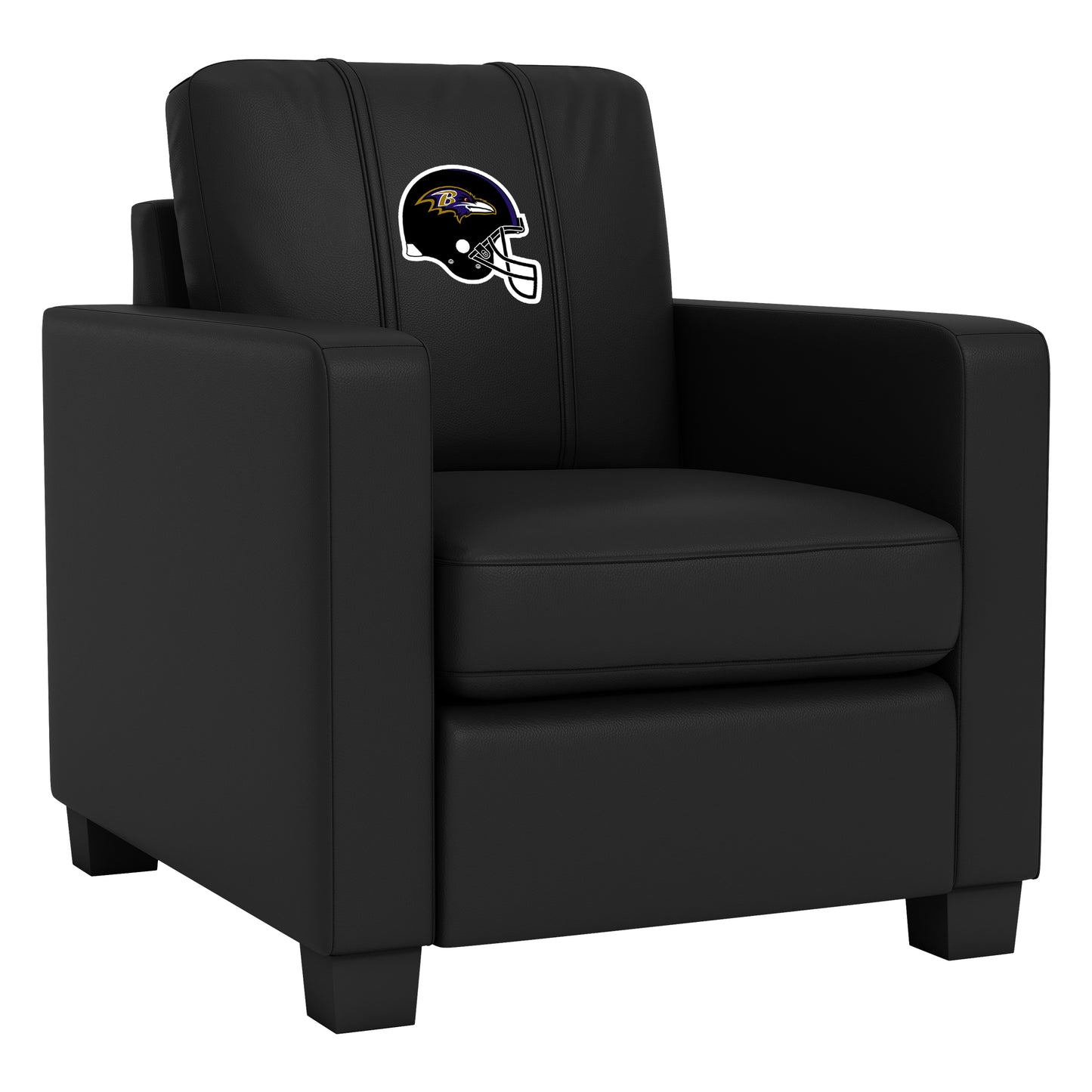 Dyno Stationary Club Chair with Baltimore Ravens Helmet Logo