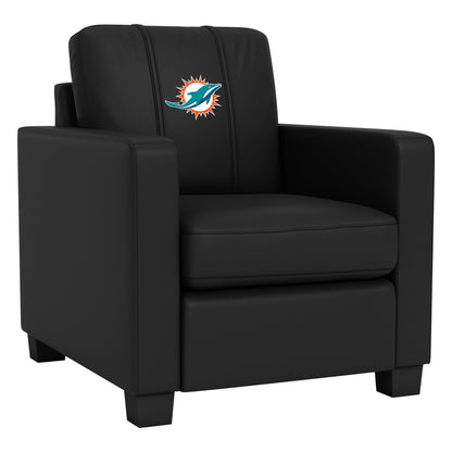 Dyno Stationary Club Chair with  Miami Dolphins Primary Logo