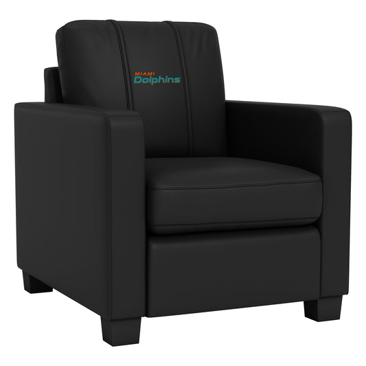 Dyno Stationary Club Chair with  Miami Dolphins Secondary Logo