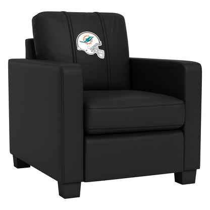 Dyno Stationary Club Chair with  Miami Dolphins Helmet Logo