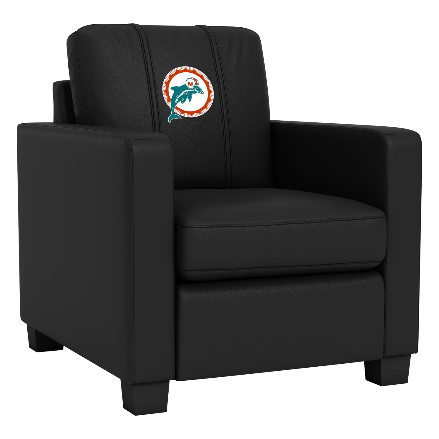 Dyno Stationary Club Chair with  Miami Dolphins Alternate Logo