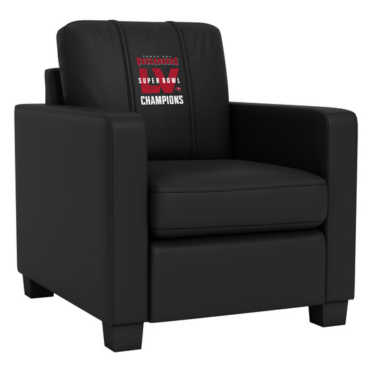 Dyno Stationary Club Chair with Tampa Bay Buccaneers Alternate Super Bowl LV Logo