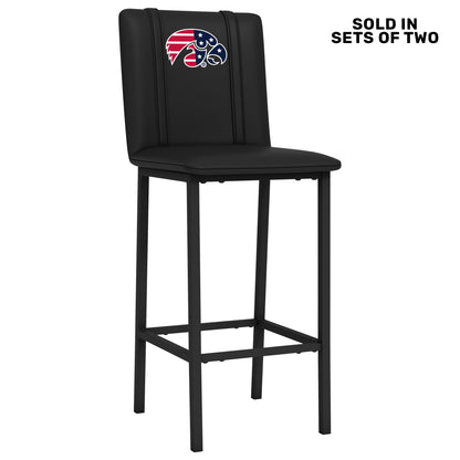 Bar Stool 500 with Iowa Hawkeyes Patriotic Primary Logo Set of 2