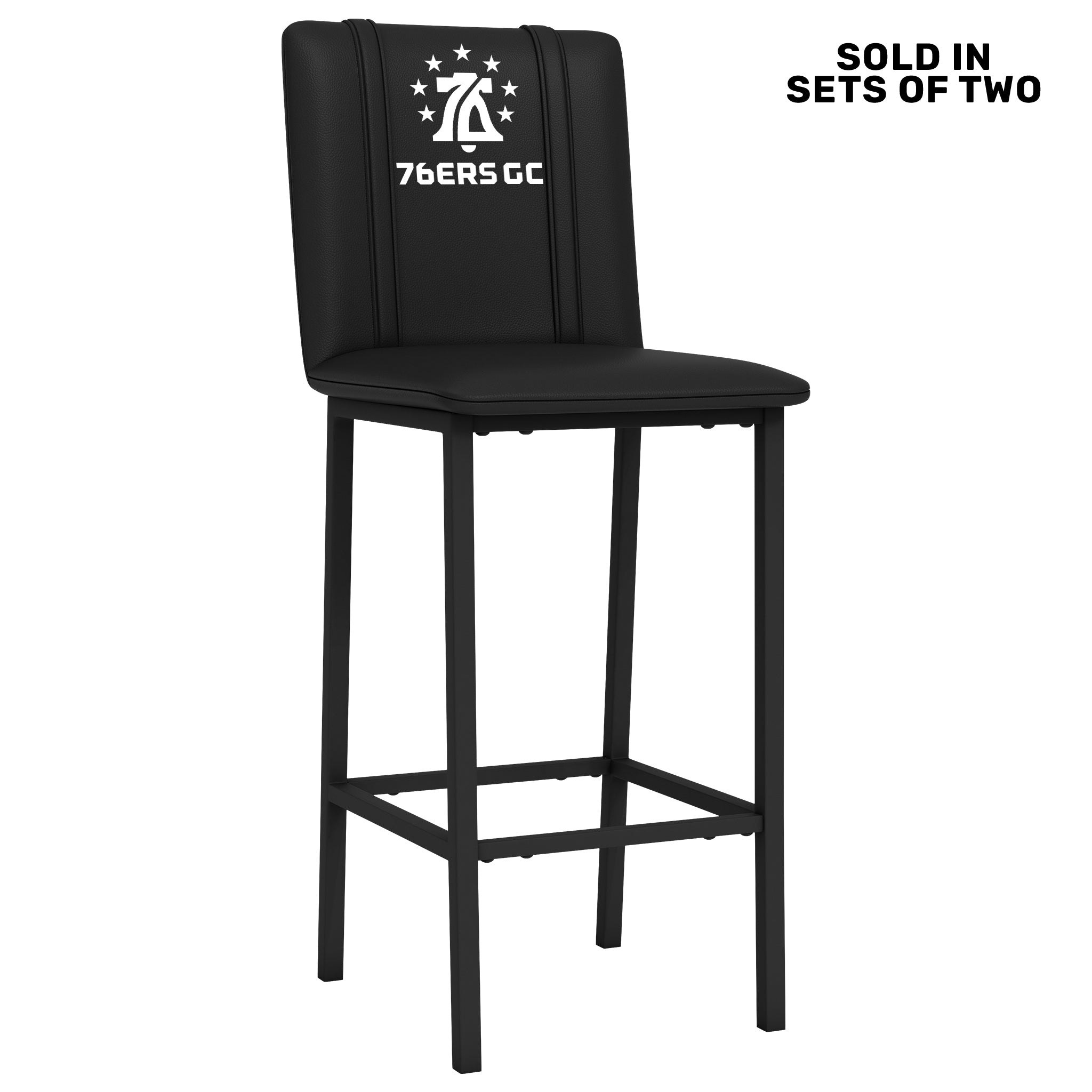 Bar Stool 500 with Philadelphia 76ers GC All White [CAN ONLY BE SHIPPED TO PENNSYLVANIA] Set of 2