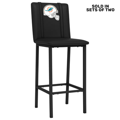 Bar Stool 500 with Miami Dolphins Helmet Logo Set of 2