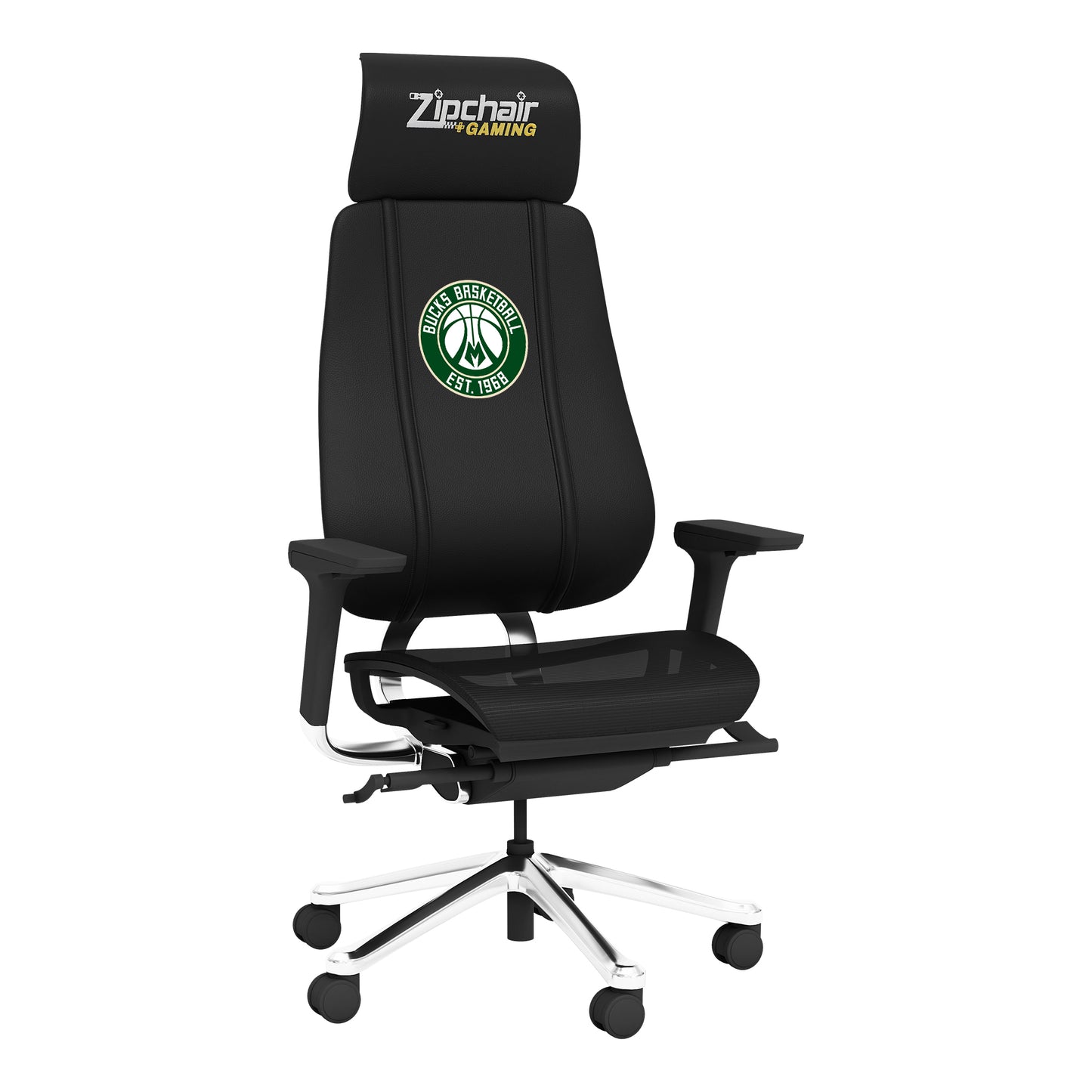 PhantomX Mesh Gaming Chair with Milwaukee Bucks Secondary Logo