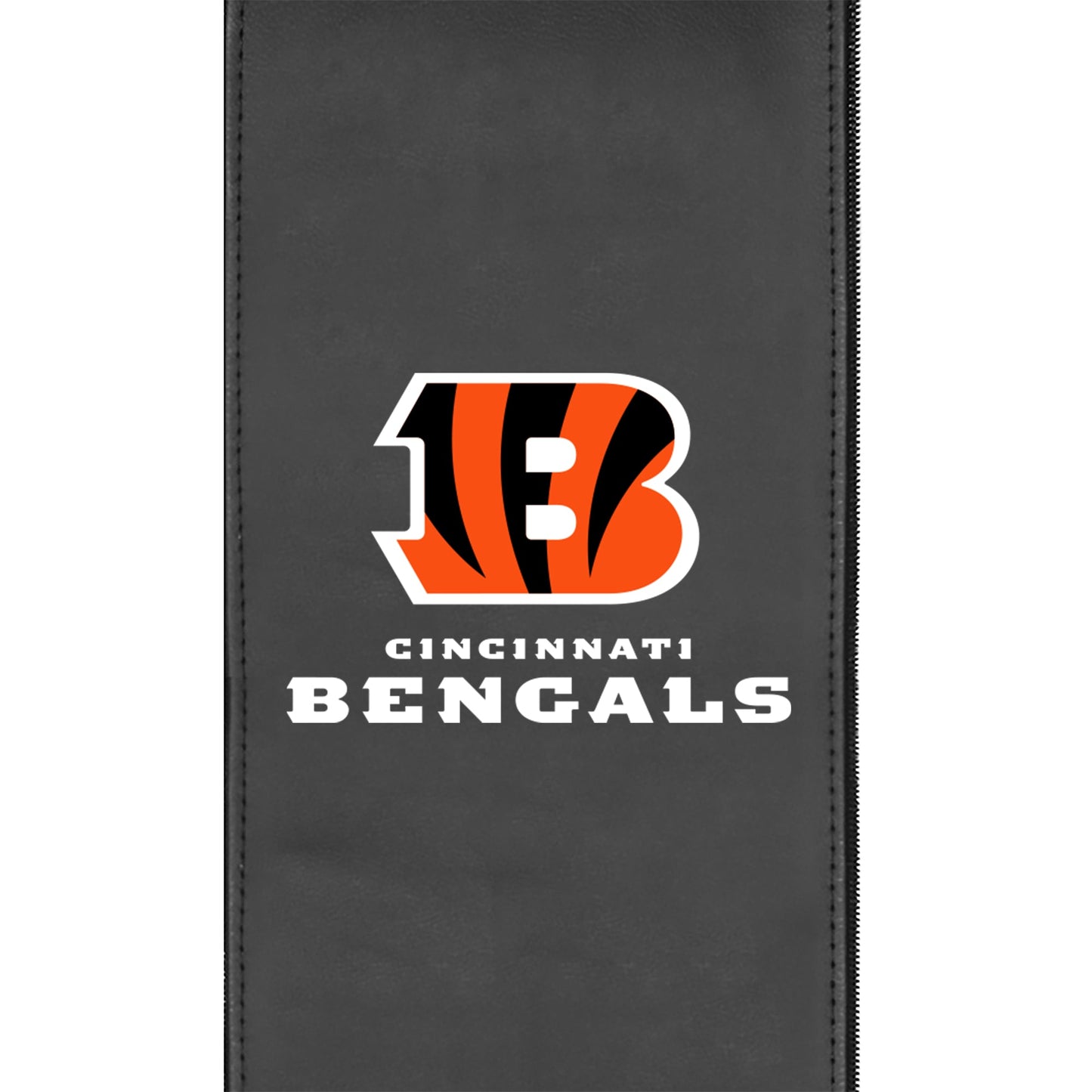 Silver Loveseat with  Cincinnati Bengals Secondary Logo