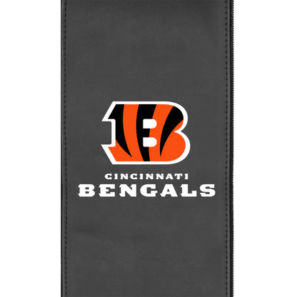 Silver Loveseat with  Cincinnati Bengals Secondary Logo