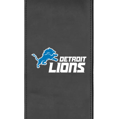 Silver Club Chair with  Detroit Lions Secondary Logo