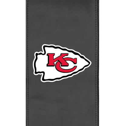 Silver Sofa with  Kansas City Chiefs Primary Logo