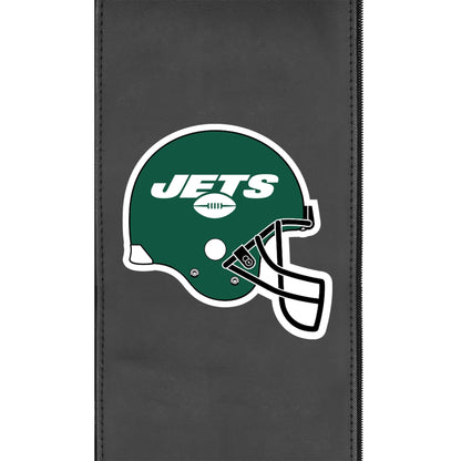 Silver Club Chair with  New York Jets Helmet Logo