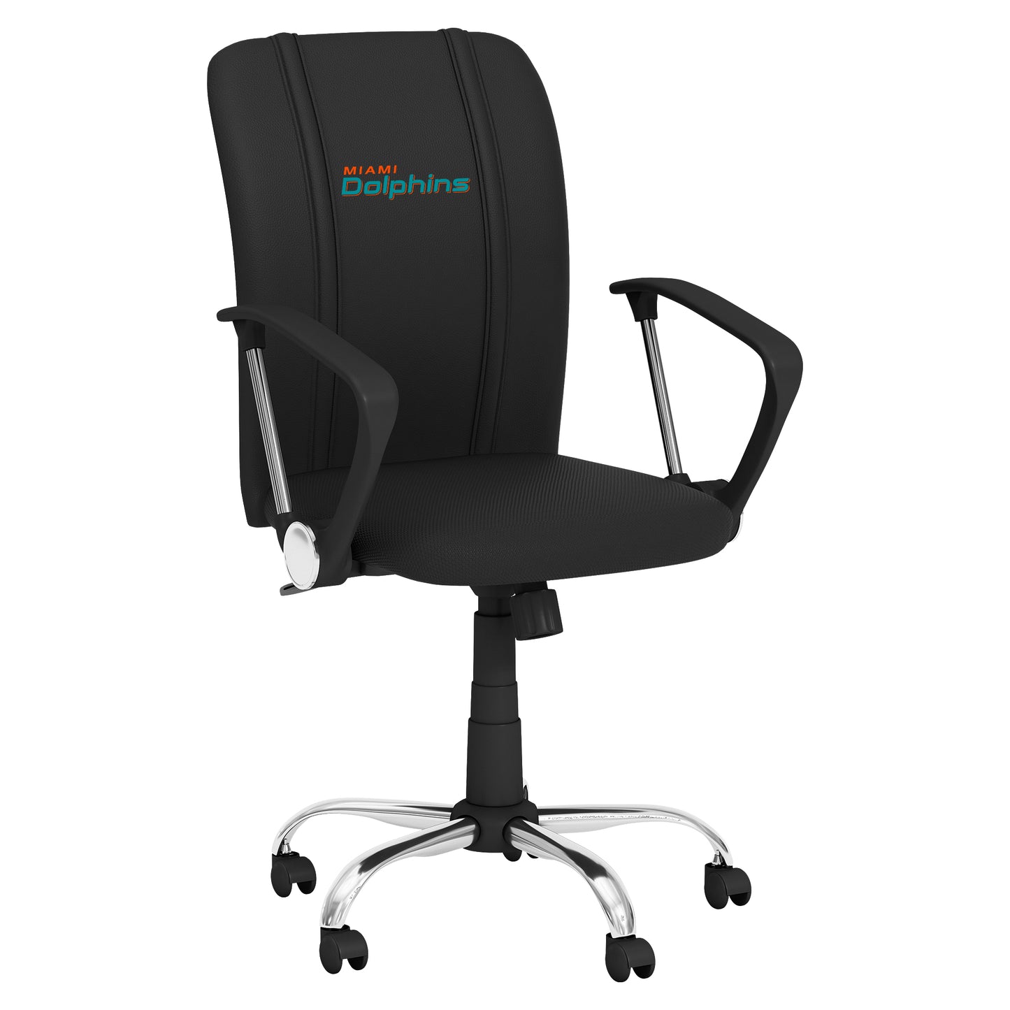 Curve Task Chair with  Miami Dolphins Secondary Logo