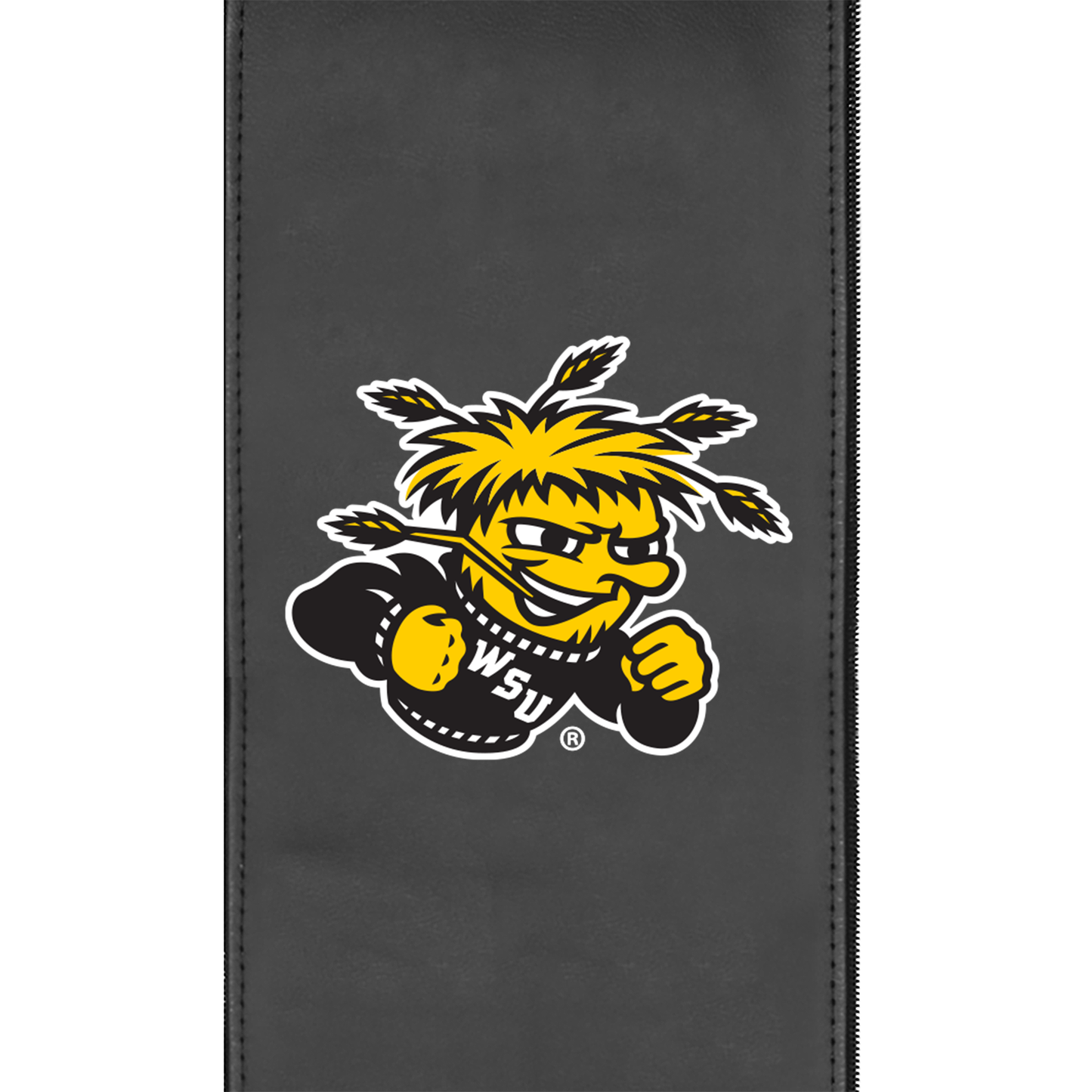 Silver Club Chair with Wichita State Alternate Logo