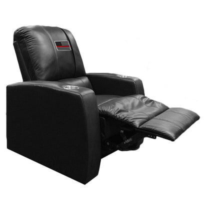 Relax Home Theater Recliner with Red Line Flag Logo Panel