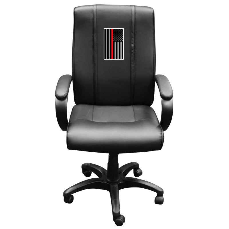 Office Chair 1000 with Red Line Flag Vertical Logo Panel