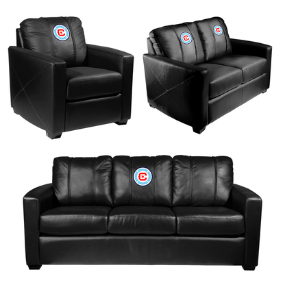 Silver Loveseat with Chicago Fire FC Logo