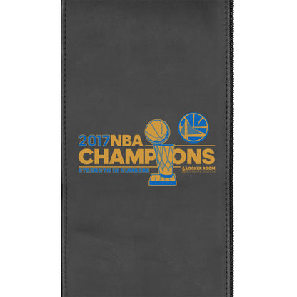 Silver Sofa with Golden State Warriors Champions Logo