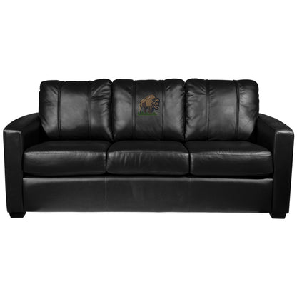 Silver Sofa with Buffalo American Logo Panel