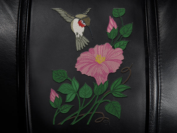 Silver Club Chair with Hummingbird Logo Panel