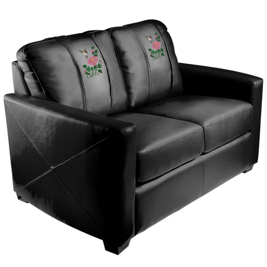 Silver Loveseat with Hummingbird Logo Panel